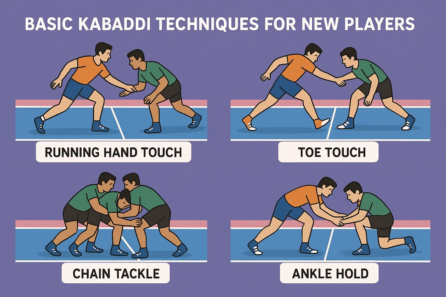 Basic Kabaddi Techniques For New Players