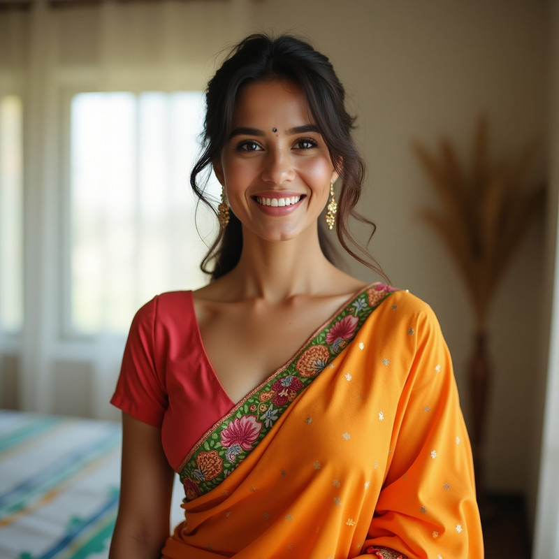 Plunging Neckline Saree: A Bold Fashion Choice
