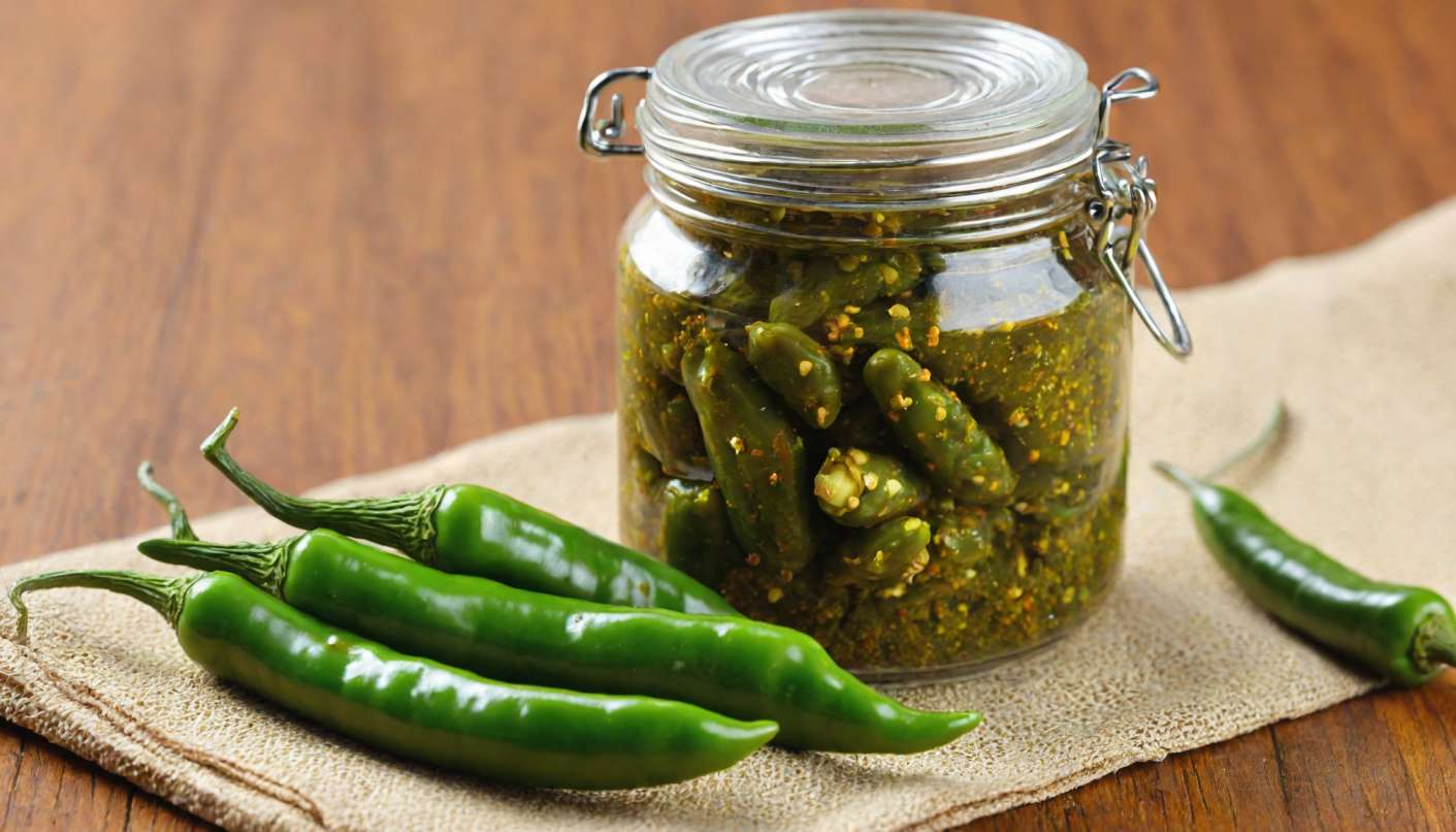 What Ingredients Are Needed for Stuffed Green Chilli Pickle?