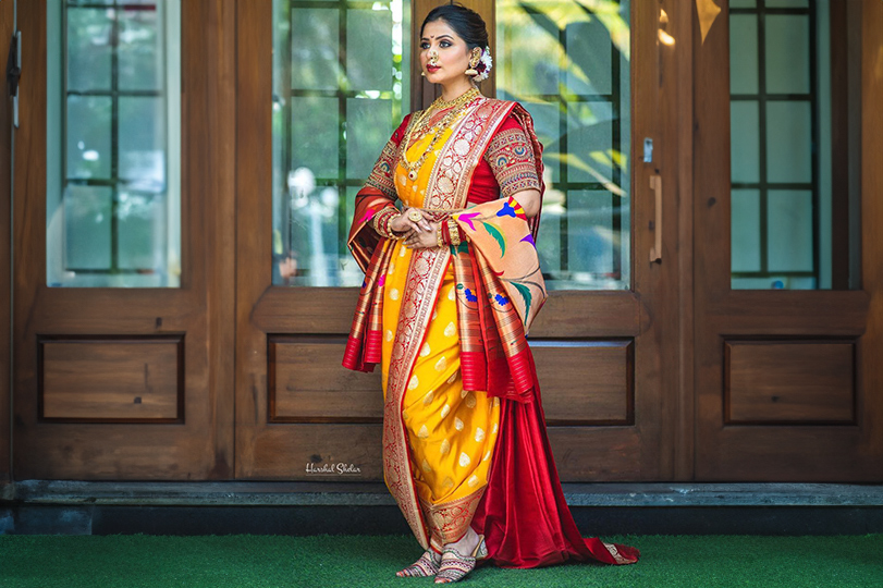 Kashta Drape with Jewelry: A Beautiful Blend of Tradition and Glamour