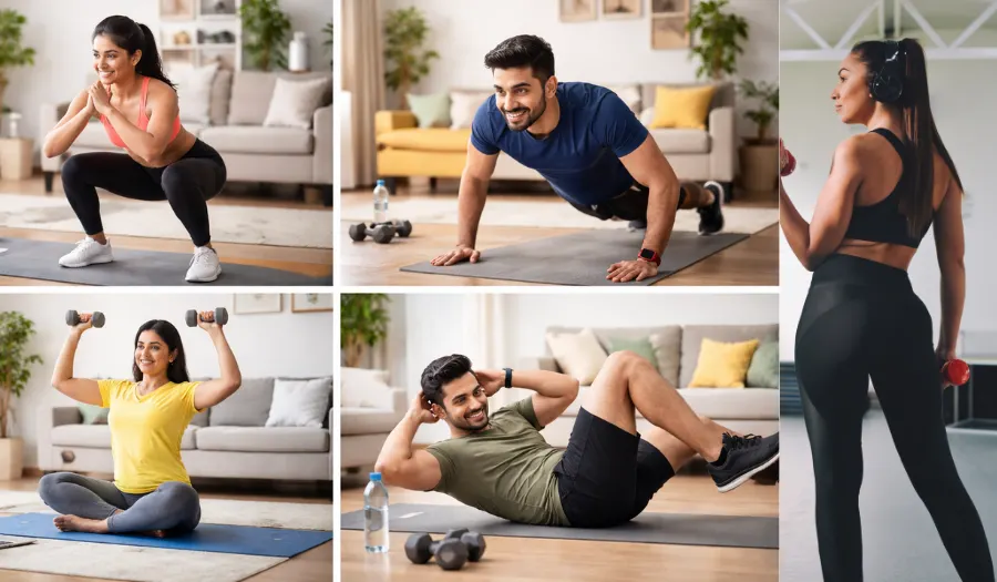 10 Easy Home Workouts For Busy Indians: Stay Fit in 15 Minut