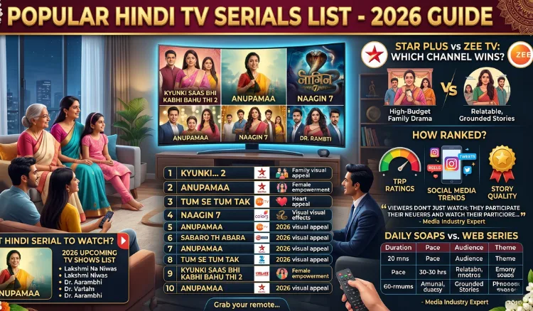 Popular Hindi TV Serials List 2026: Top 10 Shows You Must Watch