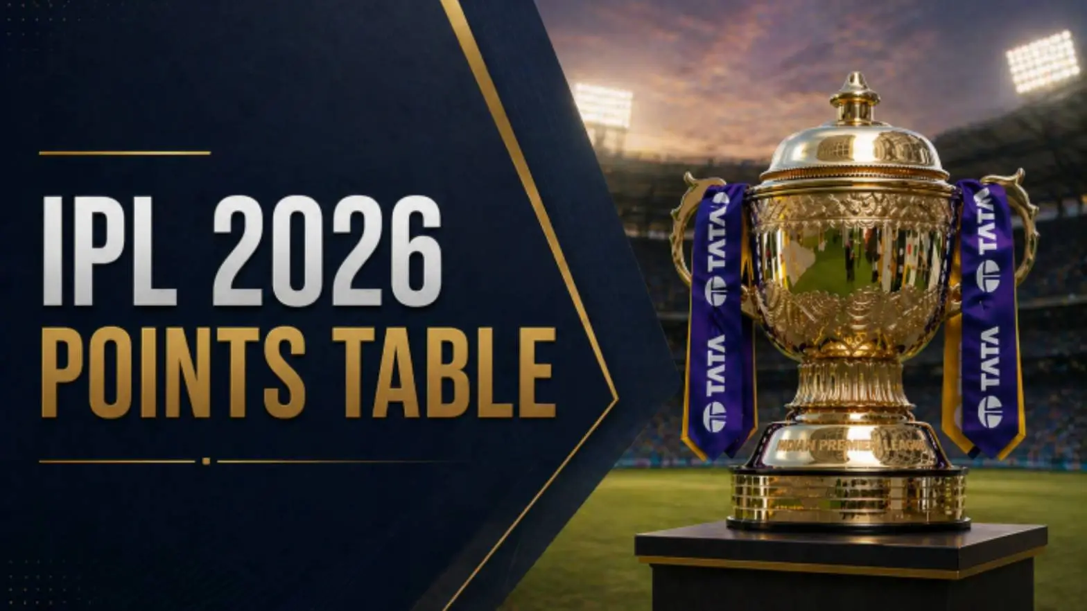 IPL 2026 Match Points Table and Stats