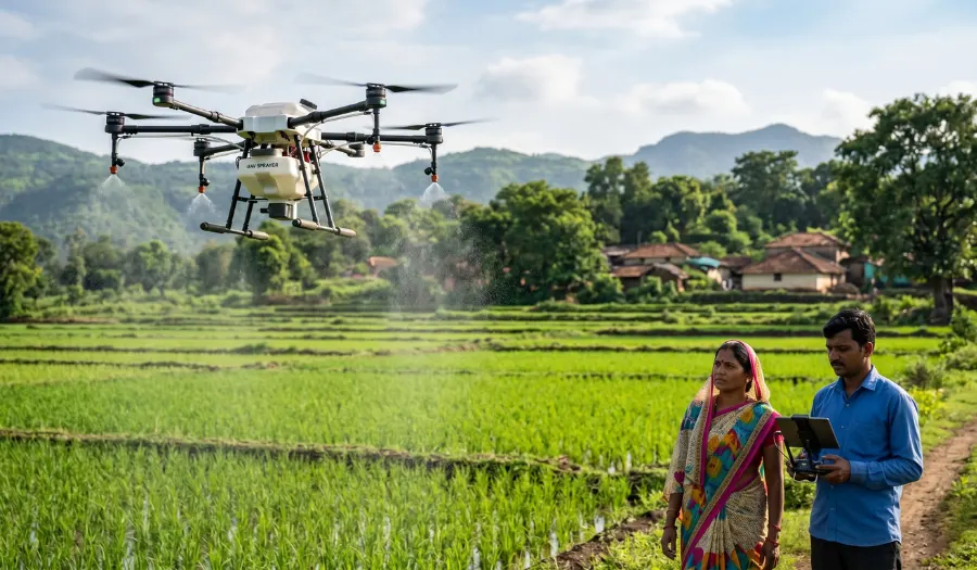 Drone Technology For Farming India: 2026 Guide to Price