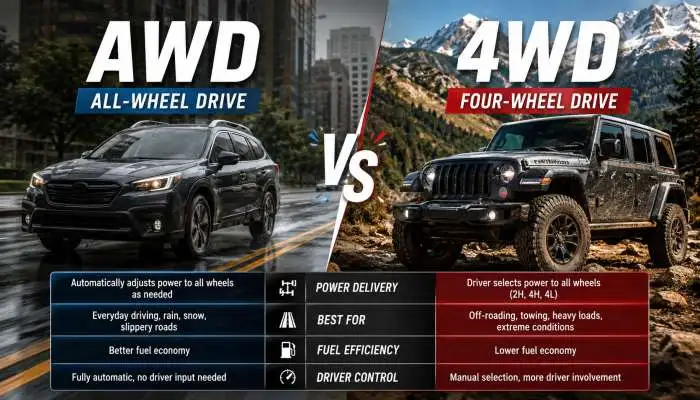 AWD vs 4WD Difference Explained: Which Is Best for You?