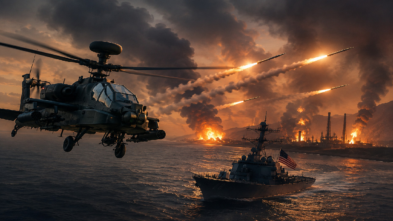  Trump Orders Strikes on Multiple Iranian Targets After Apache Helicopter Downing in Strait of Hormuz 