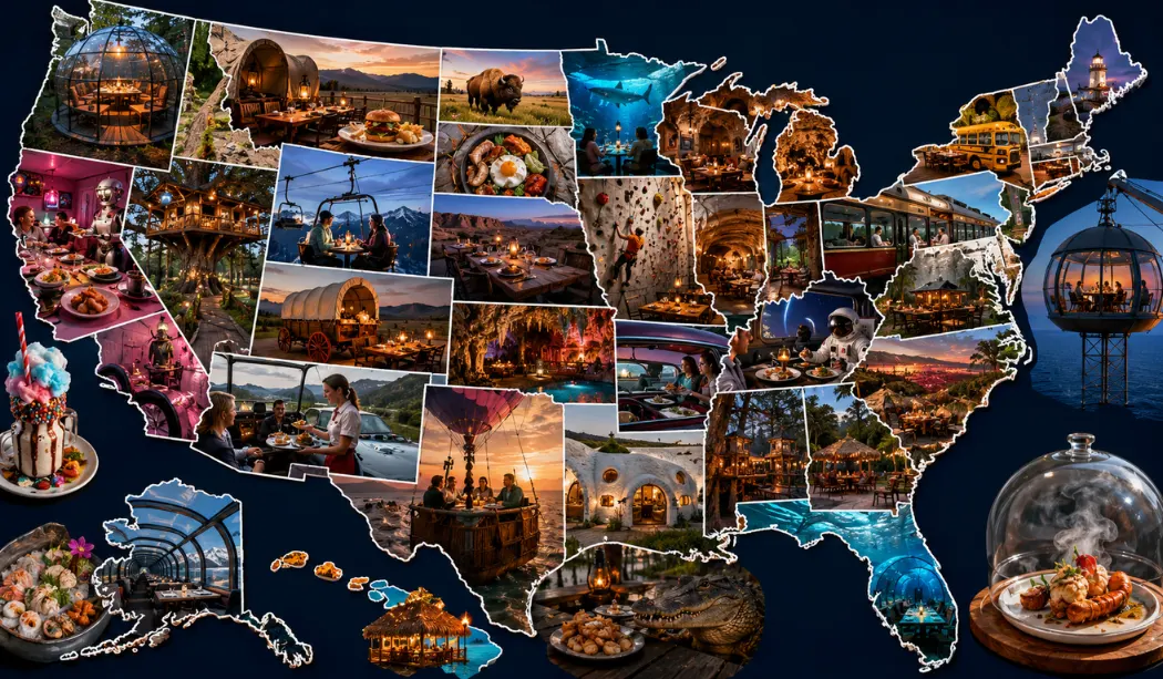 The Most Unusual Restaurant Experience In Every Us State