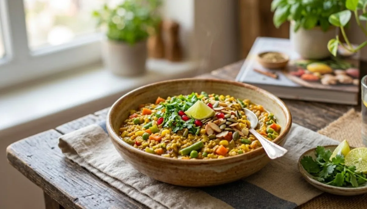 Healthy Masala Oats Recipe for Weight Loss (10 Minutes)