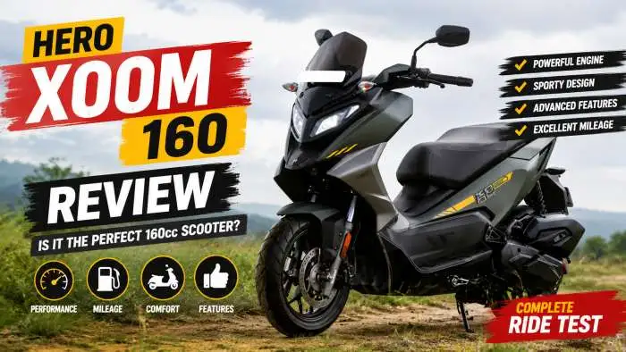 Hero Xoom 160 Review: Mileage, Performance and Ride Comfort