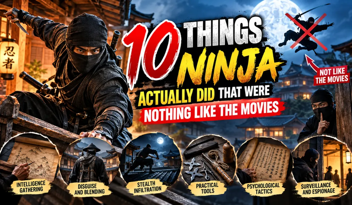 10 Things Ninja Actually Did That Were Nothing Like The Movies