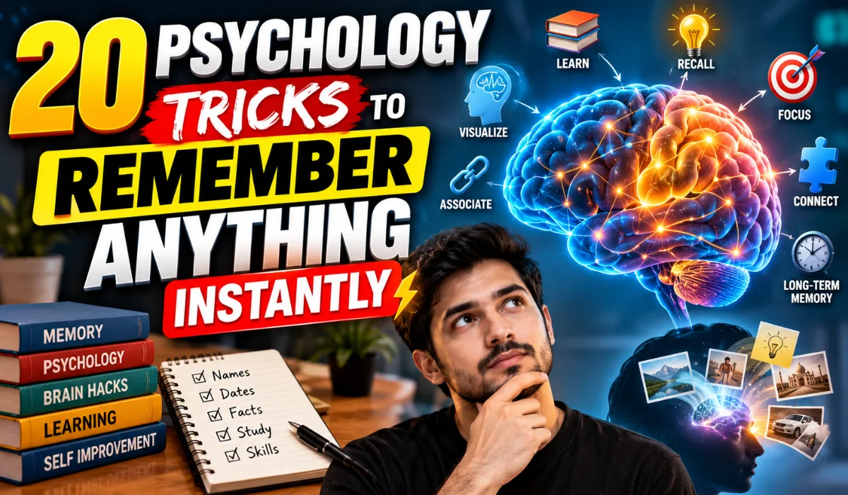10 Psychology Tricks To Remember Anything Instantly